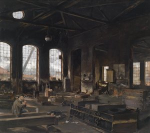 Leisure Hour in the Workshop by Josef Huber